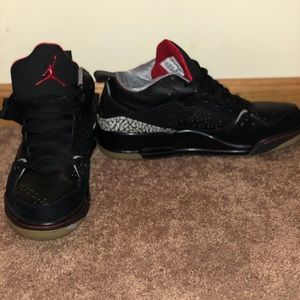 Black and Red Air Jordan Sneakers 9.5